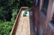 main deck with views of the Smokies